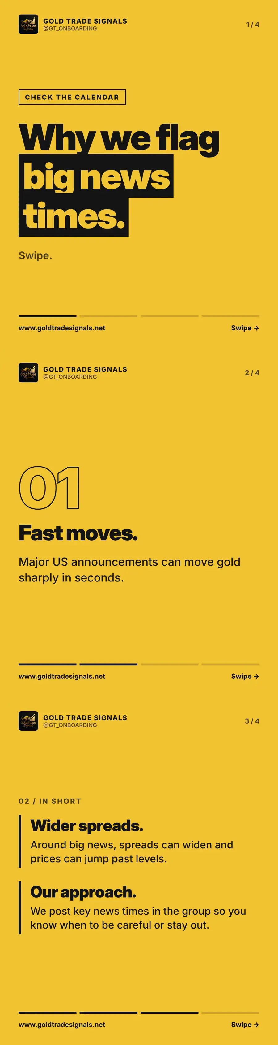 Cover explaining why Gold Trade Signals flags big news times