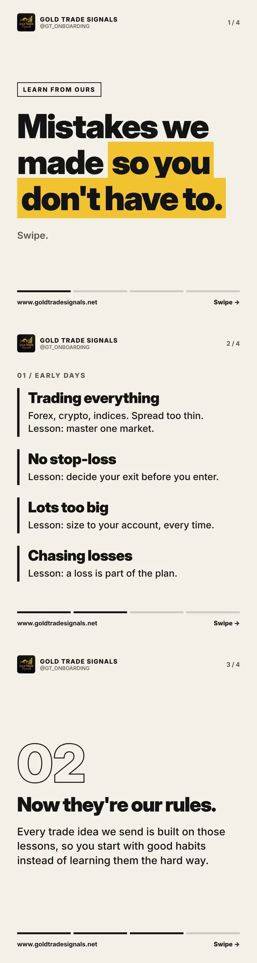 Mistakes we made as new traders, so you can learn from ours