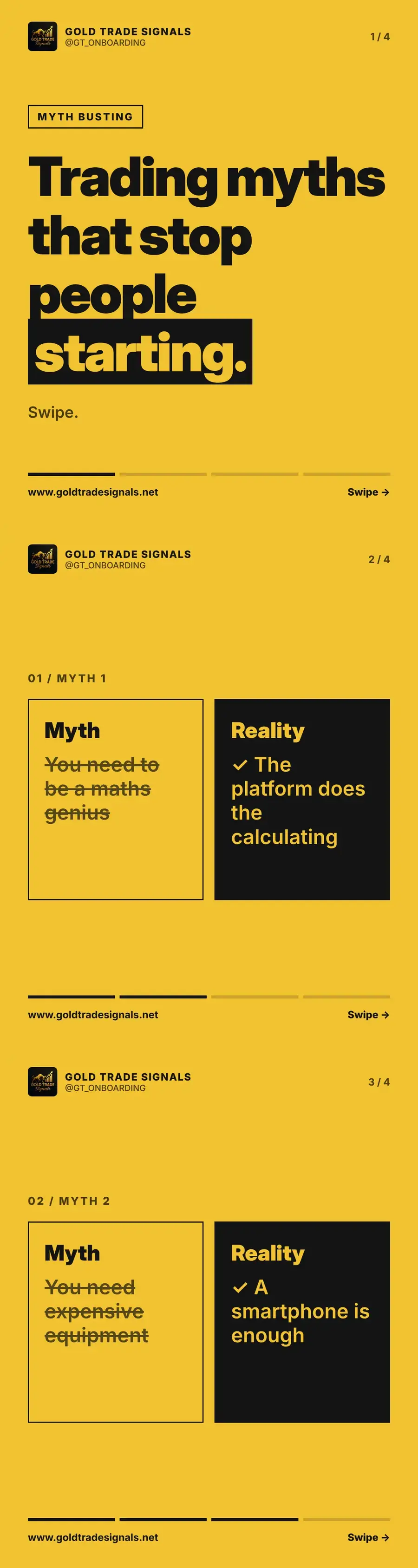 Cover: trading myths that stop people starting
