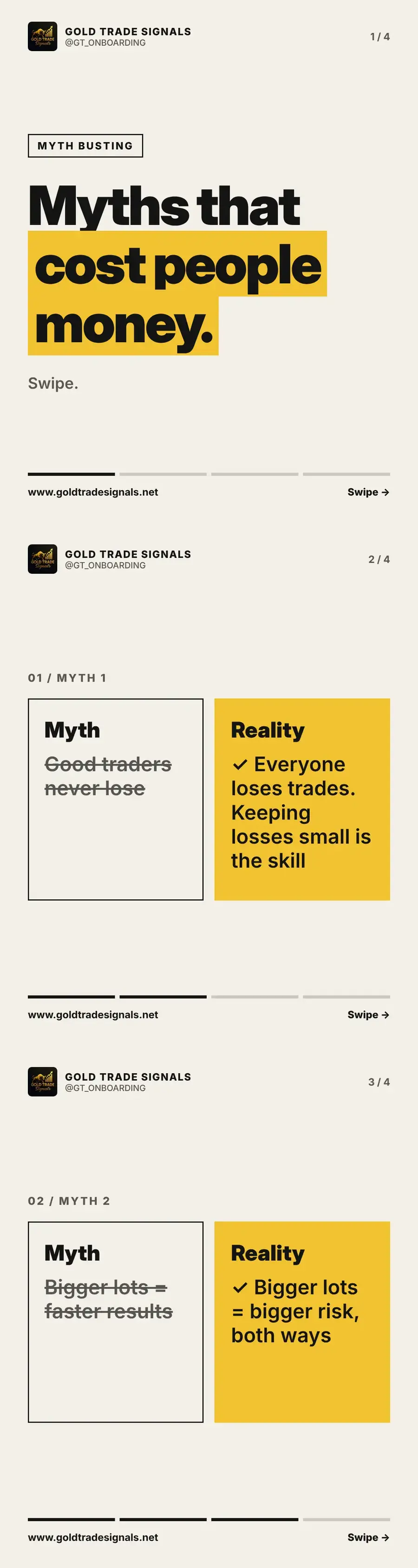 Cover for trading myths part 2, the ones that cost money