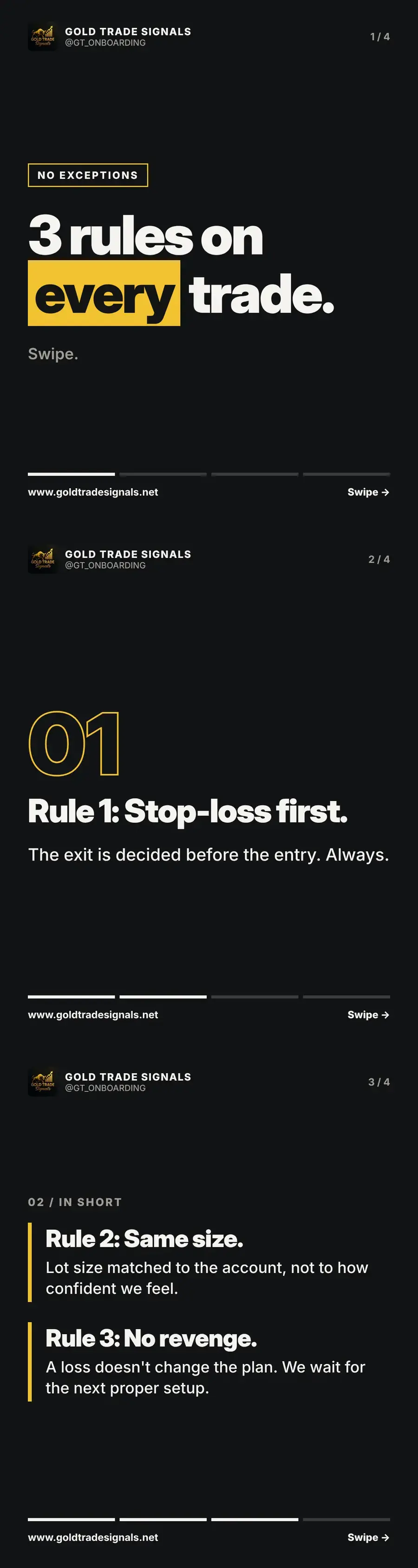 Cover: three rules, no exceptions