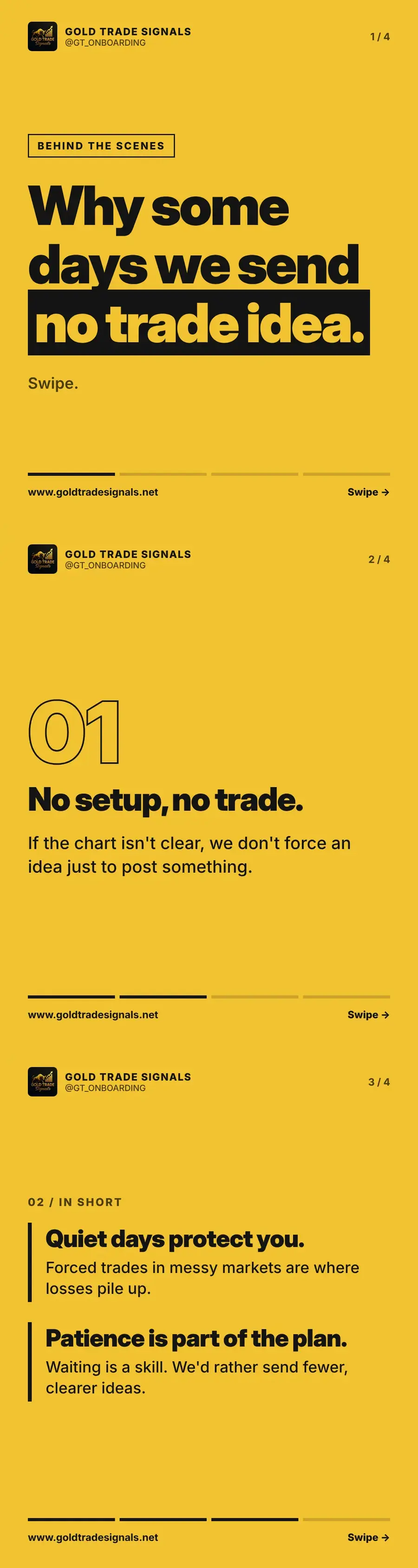 Behind the scenes: why some days we send no trade idea