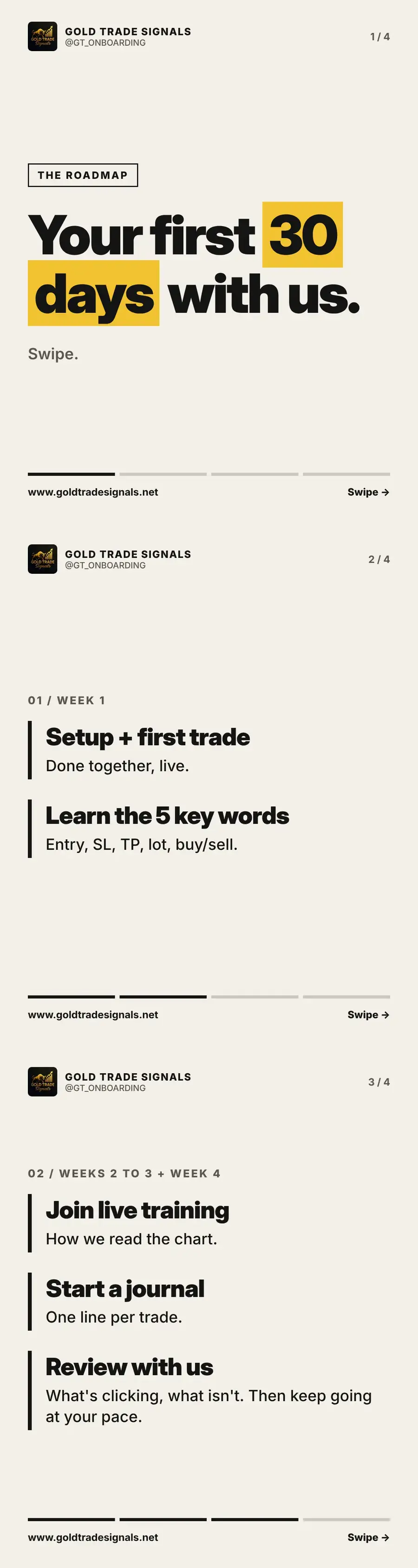 Your first 30 days with us