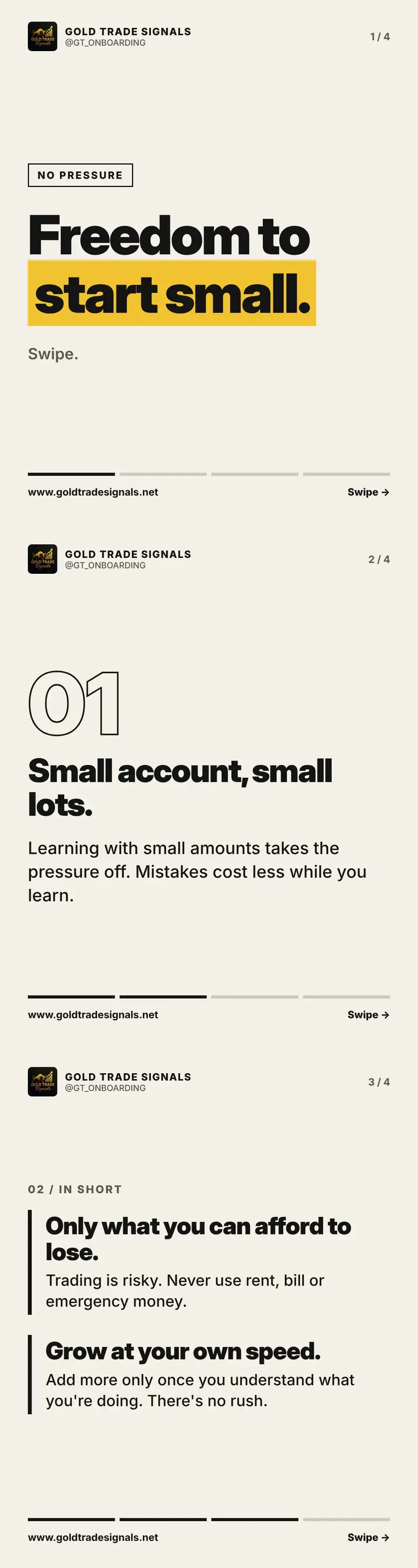 Cover: freedom to start small