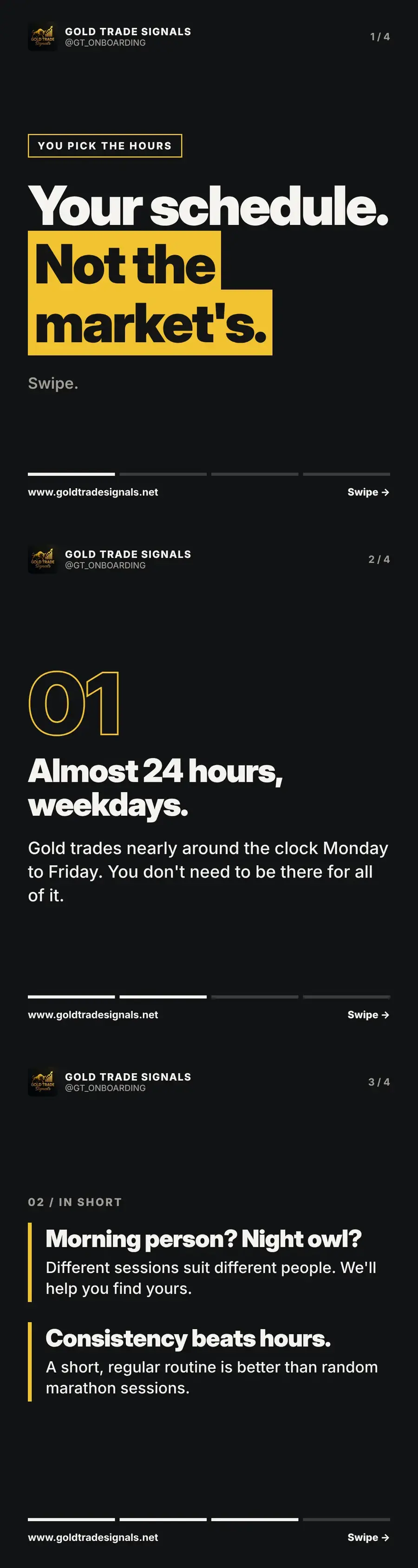 Cover: your schedule, not the market's