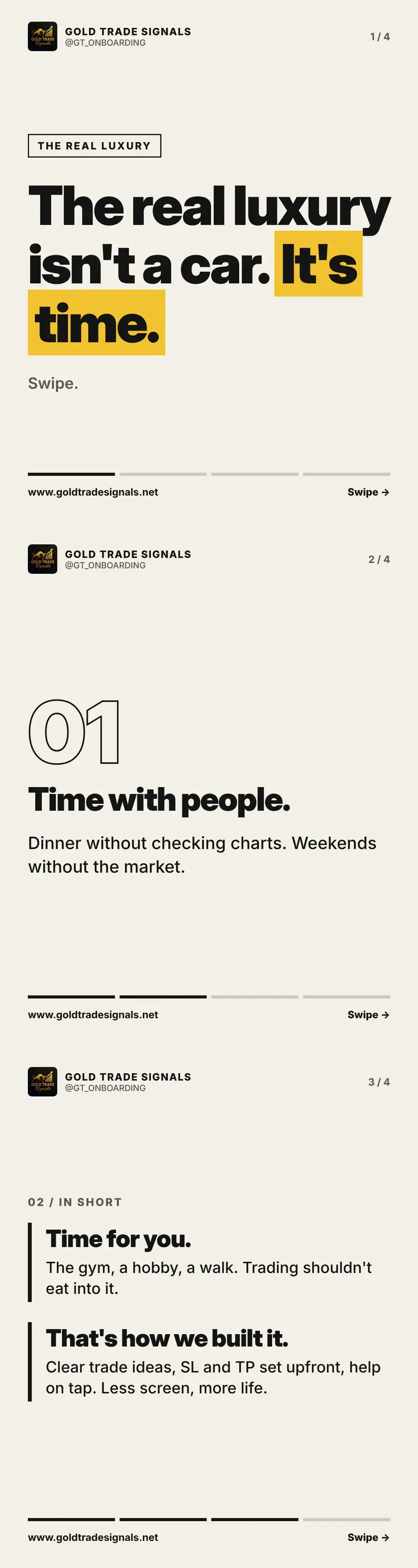 The real luxury is not a car, it is time