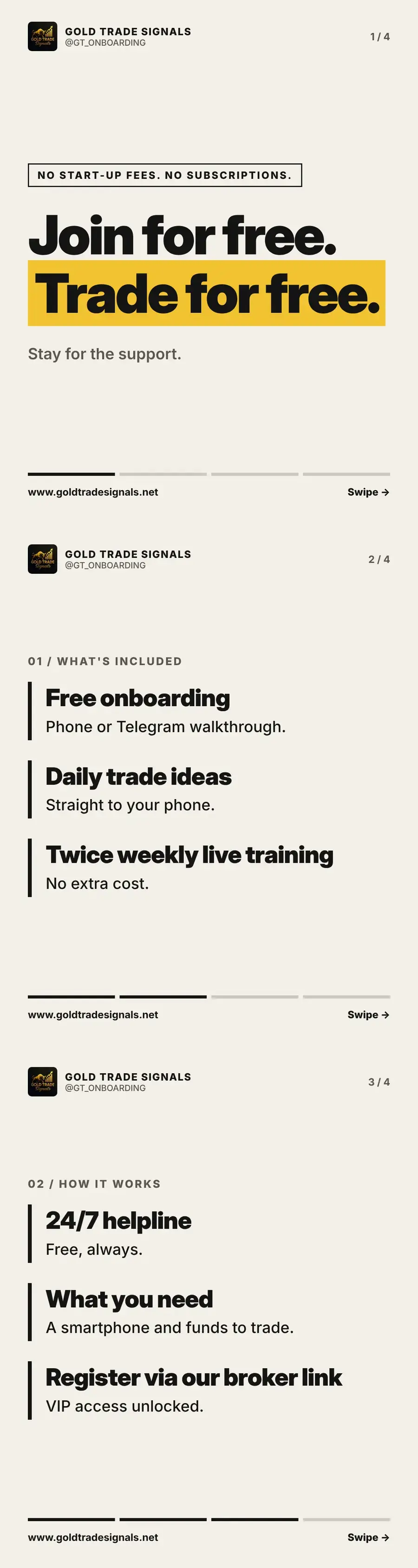 Join for free, stay for the support