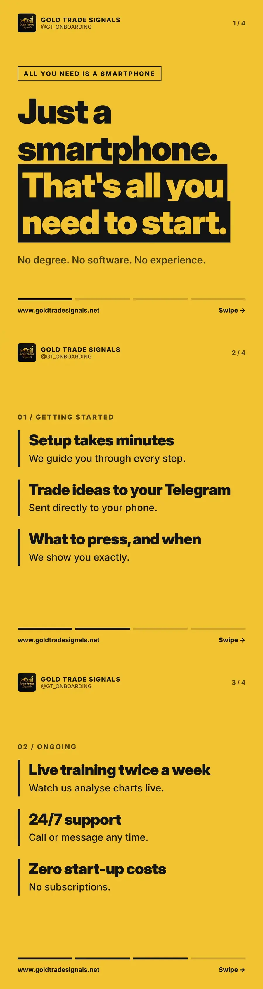 Just a smartphone: all you need to start. No degree, no software, no experience