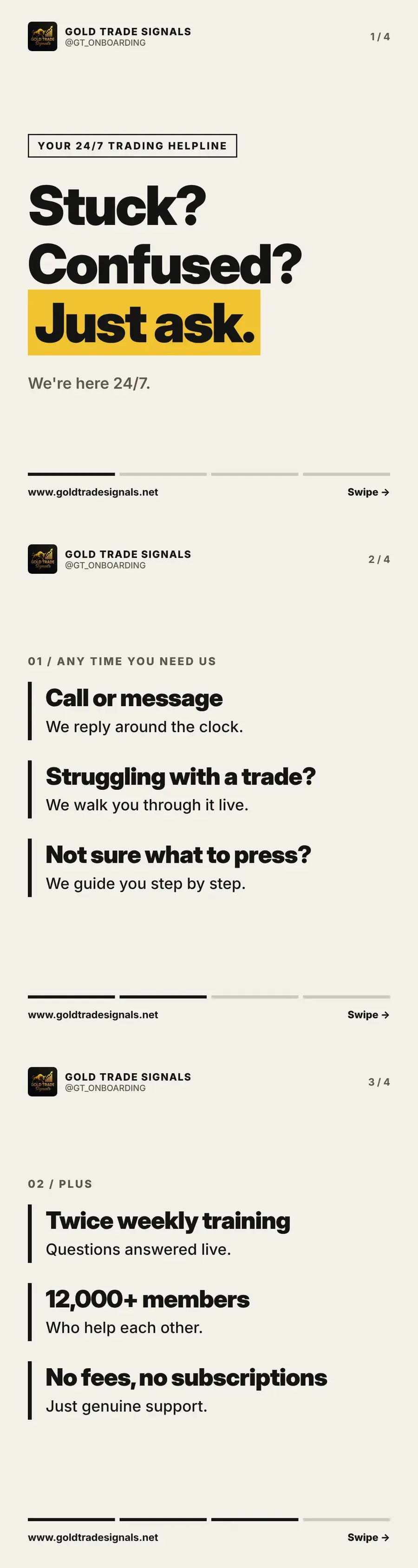 Cover: stuck or confused, we are here 24/7