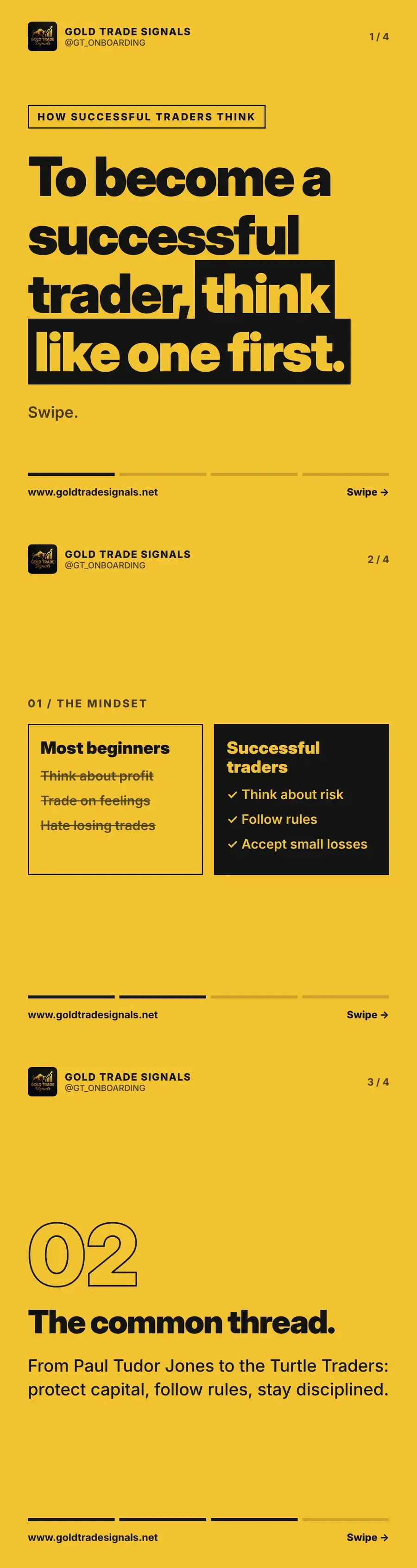 How successful traders think: to become one, think like one first