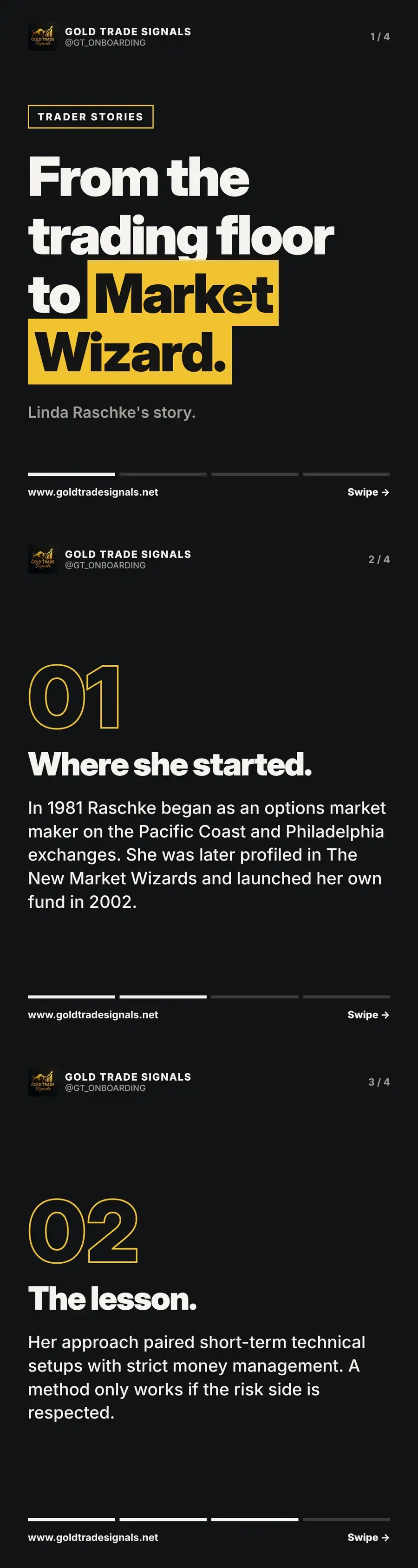 Cover: Linda Raschke's story, from the trading floor to Market Wizard