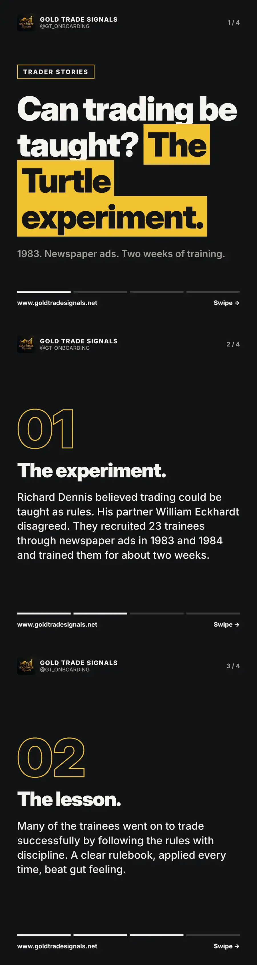 Trader stories: can trading be taught? The 1983 experiment with newspaper ads and two weeks of training