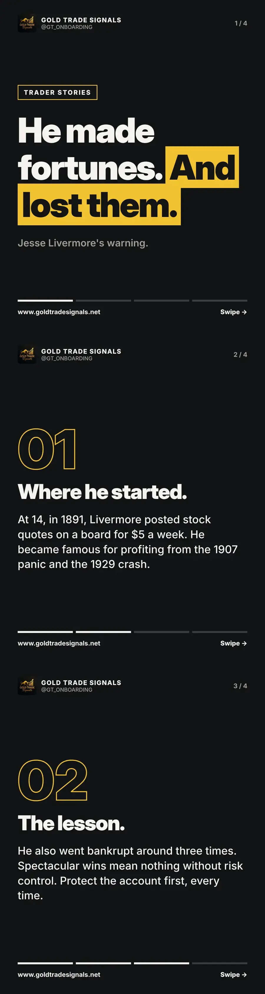 Trader stories: he made fortunes and lost them, Jesse Livermore's warning