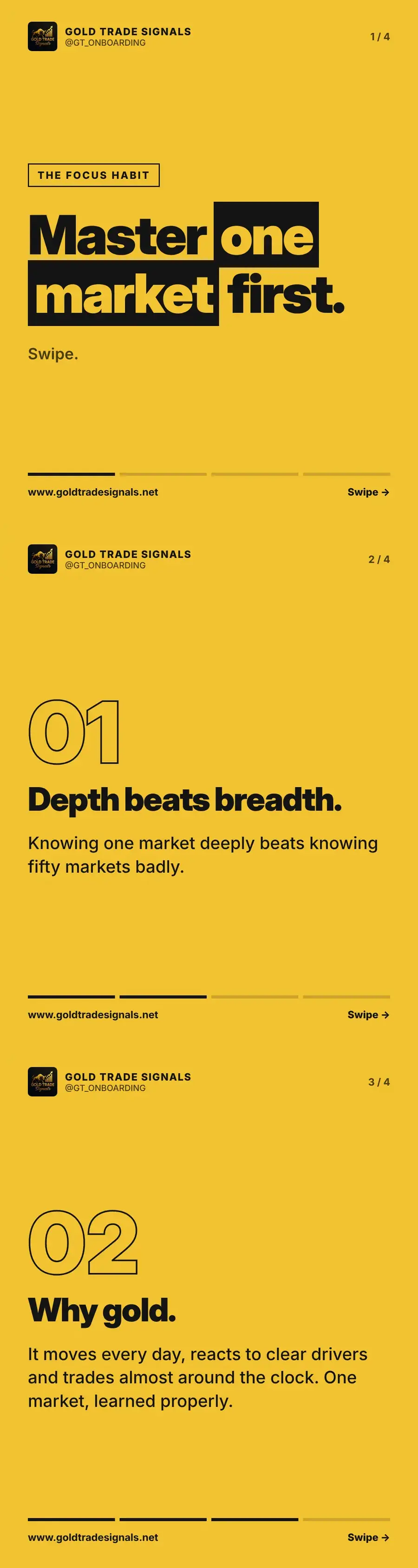 Cover: the focus habit, master one market