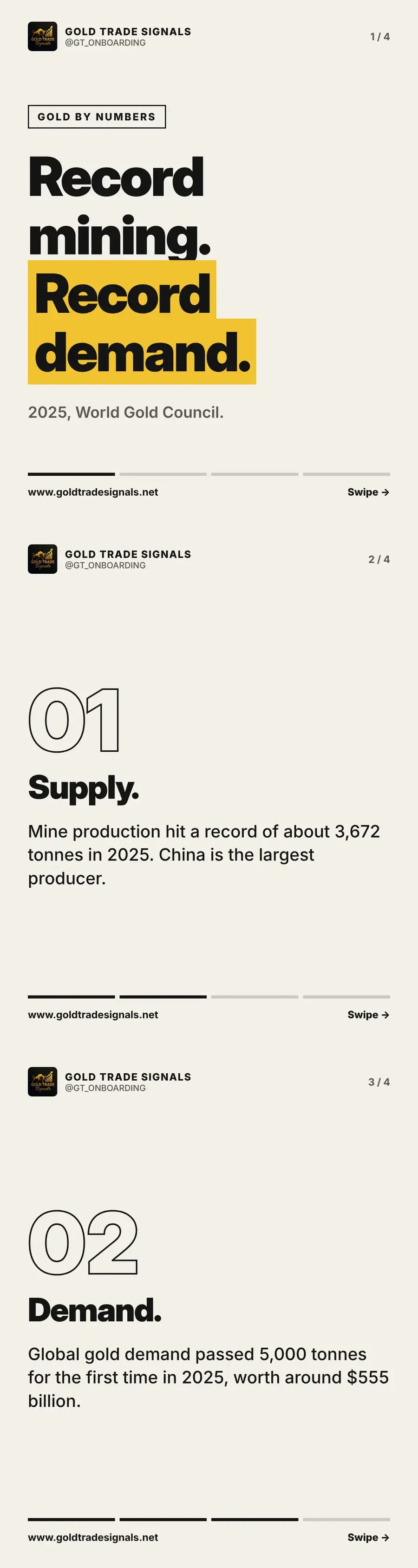 Gold by numbers: record mining in 2025